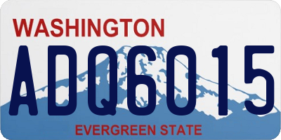 WA license plate ADQ6015