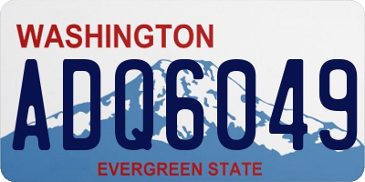 WA license plate ADQ6049