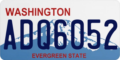WA license plate ADQ6052