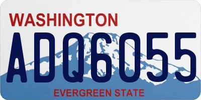 WA license plate ADQ6055