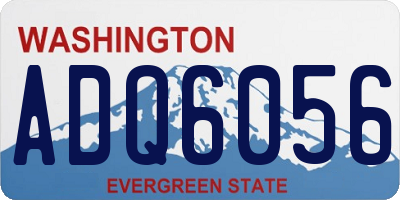 WA license plate ADQ6056