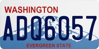 WA license plate ADQ6057