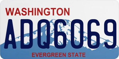 WA license plate ADQ6069