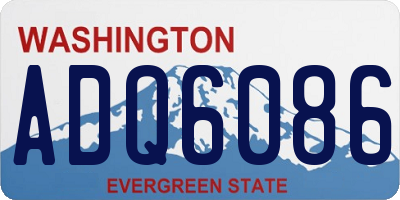 WA license plate ADQ6086