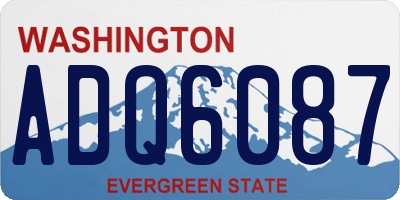 WA license plate ADQ6087