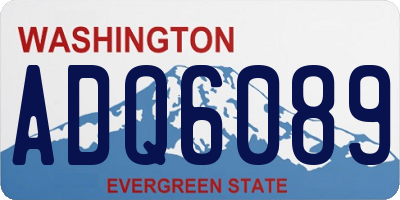 WA license plate ADQ6089
