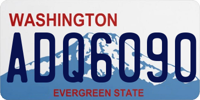 WA license plate ADQ6090