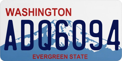 WA license plate ADQ6094