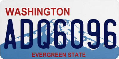 WA license plate ADQ6096