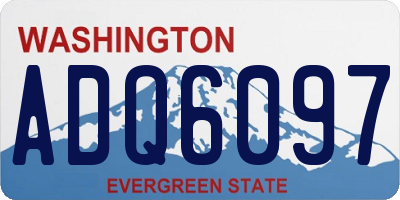 WA license plate ADQ6097