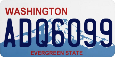 WA license plate ADQ6099