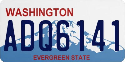 WA license plate ADQ6141
