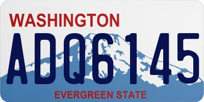 WA license plate ADQ6145