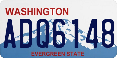 WA license plate ADQ6148