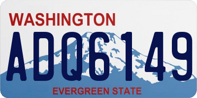 WA license plate ADQ6149