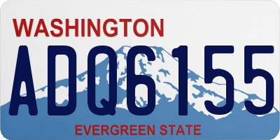 WA license plate ADQ6155