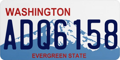 WA license plate ADQ6158