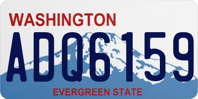 WA license plate ADQ6159