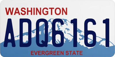WA license plate ADQ6161