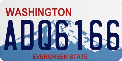 WA license plate ADQ6166