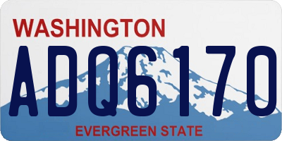 WA license plate ADQ6170