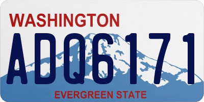 WA license plate ADQ6171