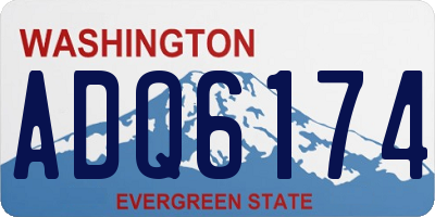WA license plate ADQ6174