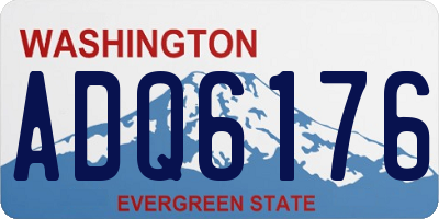 WA license plate ADQ6176