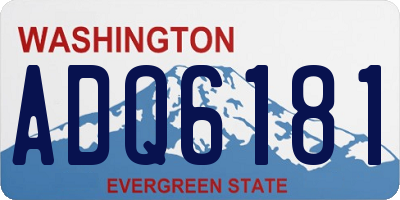 WA license plate ADQ6181