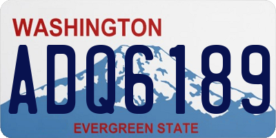 WA license plate ADQ6189