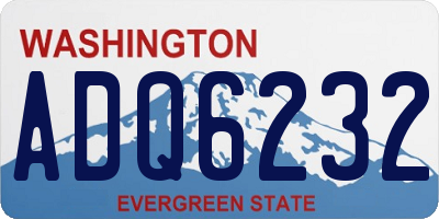 WA license plate ADQ6232