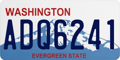 WA license plate ADQ6241