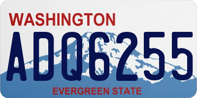 WA license plate ADQ6255