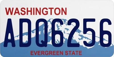 WA license plate ADQ6256