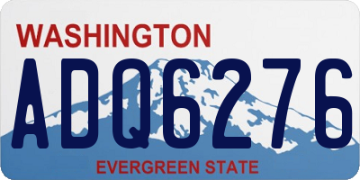 WA license plate ADQ6276