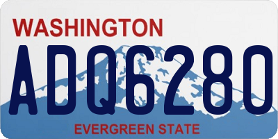 WA license plate ADQ6280