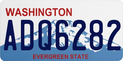 WA license plate ADQ6282