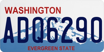 WA license plate ADQ6290