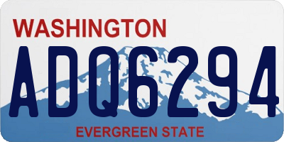 WA license plate ADQ6294