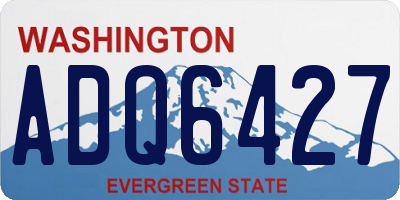WA license plate ADQ6427