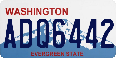 WA license plate ADQ6442