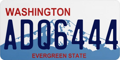 WA license plate ADQ6444