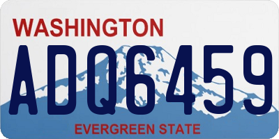 WA license plate ADQ6459