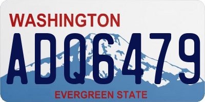 WA license plate ADQ6479