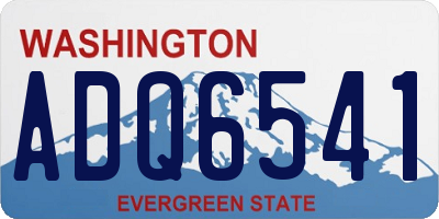 WA license plate ADQ6541