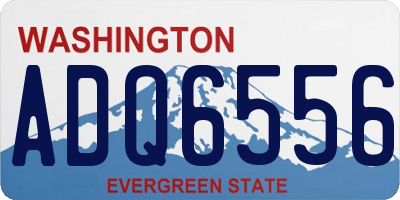 WA license plate ADQ6556