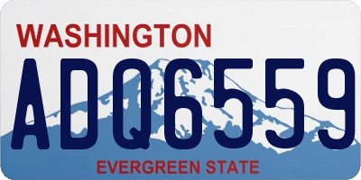 WA license plate ADQ6559