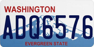 WA license plate ADQ6576