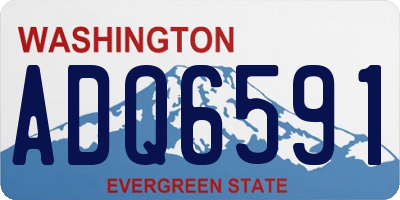 WA license plate ADQ6591