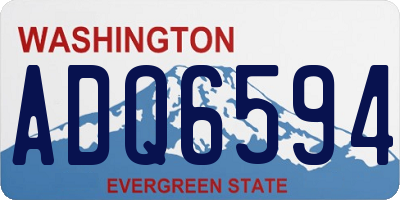 WA license plate ADQ6594